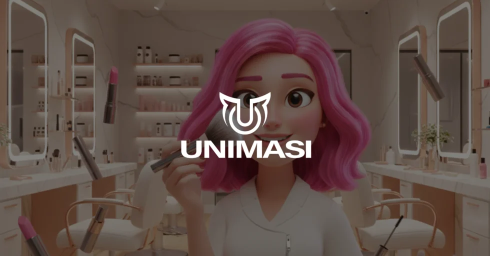 Jasa Animasi 3D Tutorial Penggunaan Kosmetik dari Unimasi. Tingkatkan konversi dengan visualisasi produk kosmetik 3D