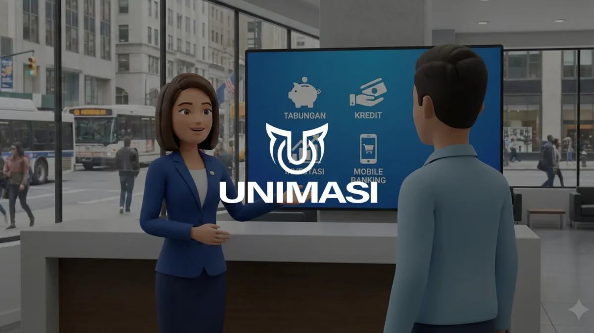 Butuh Vendor 3D Explainer Video Perbankan Jakarta terpercaya? Unimasi melayani jasa pembuatan animasi 2D, 3D, Motion Graphic & AI.