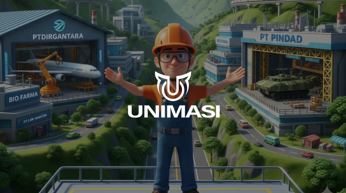 Butuh Jasa Video 3D Industry Bandung? Unimasi ahli dalam animasi 2D, 3D, Motion Graphic, dan AI untuk visualisasi bisnis kreatif.