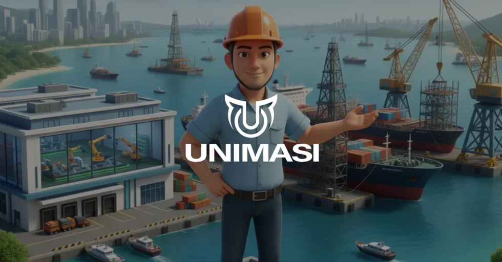 Jasa Video 3D Industry Batam Mencari Jasa Video 3D Industry Batam? Unimasi melayani animasi 2D, 3D, Motion Graphic, dan AI untuk visualisasi manufaktur dan maritim.