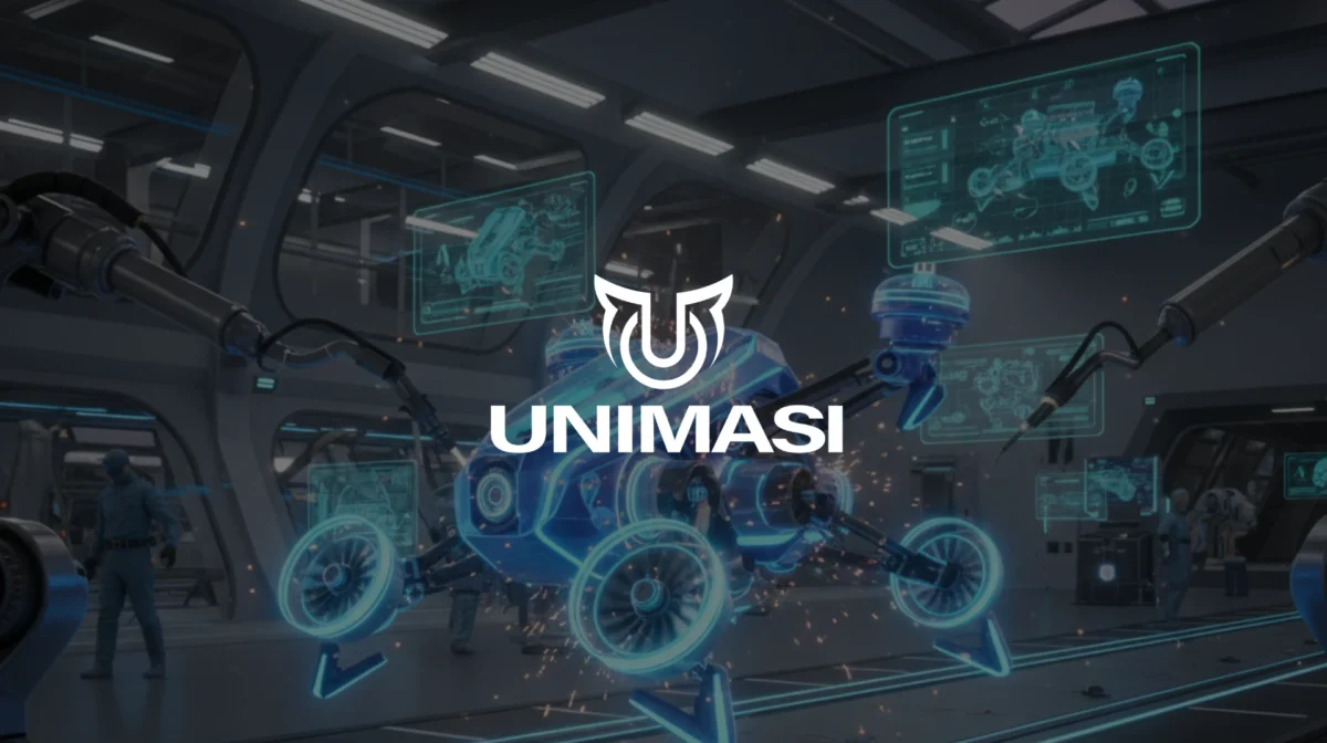 Jasa Animasi 3D Mekanikal Bali: Unimasi. Visualisasi teknik presisi, video 2D, 3D, dan AI untuk presentasi mesin yang akurat dan menarik.