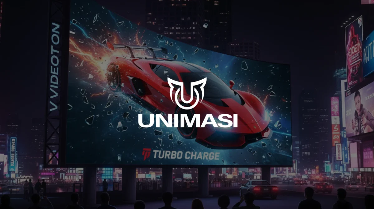 Jasa Pembuatan Videotron 3D Jakarta? Unimasi hadirkan konten animasi 3D & AI futuristik yang bikin brand Anda viral dan tampil beda!.