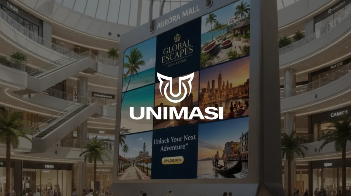 Tingkatkan penjualan Anda dengan Jasa Videotron 3D E-commerce Bekasi dari Unimasi. Ahli animasi 3D & AI untuk branding produk Anda.