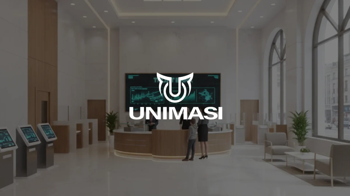 Gunakan Jasa Videotron 3D Perbankan Tangerang dari Unimasi. Kami ahli dalam animasi 3D, Motion Graphic, dan AI untuk branding bank Anda!