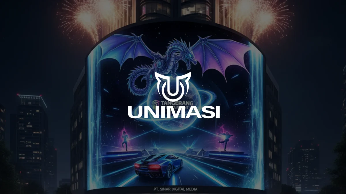 Vendor Videotron 3D entertainment Tangerang Cari Vendor Videotron 3D entertainment Tangerang? Unimasi hadirkan jasa pembuatan video animasi 3D, Motion Graphic & AI untuk visual Anda.