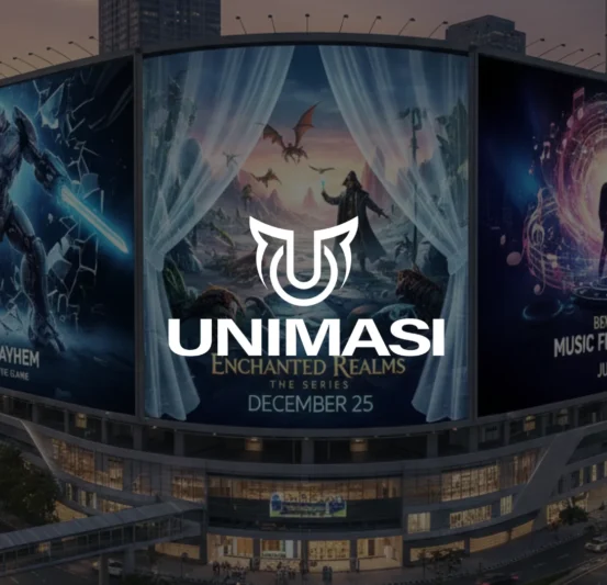 Cari Vendor Videotron 3D entertainment Bekasi? Unimasi sediakan jasa pembuatan video animasi 3D, Motion Graphic & AI yang memukau.