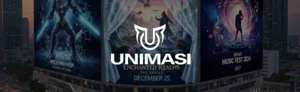 Cari Vendor Videotron 3D entertainment Bekasi? Unimasi sediakan jasa pembuatan video animasi 3D, Motion Graphic & AI yang memukau.