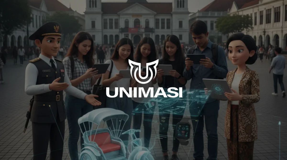 Jasa AR Historical Tour Jakarta. Unimasi solusi AR berbasis animasi 3D, Motion Graphic, AI untuk pengalaman sejarah yang imersif dan modern.