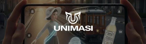 Jasa AR Historical Tour Depok: Unimasi. Teknologi AR, animasi 3D, AI untuk pengalaman tur sejarah yang imersif dan edukatif di Kota Depok.