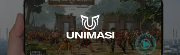 Jasa AR Historical Tour Cikarang: Unimasi. Animasi 3D dan Augmented Reality untuk pengalaman wisata sejarah yang interaktif dan modern.