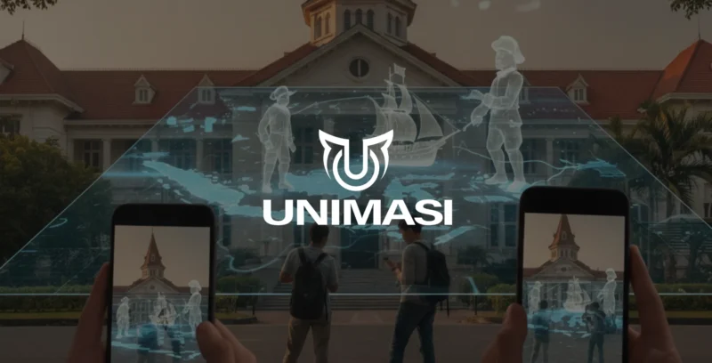 Jasa AR Historical Tour Bandung dari Unimasi. Kami menghadirkan animasi 3D dan AI untuk pengalaman tur yang imersif dan futuristik.