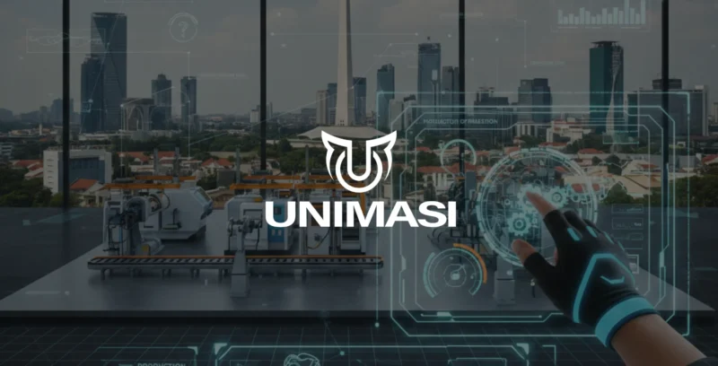 Jasa AR Industrial Simulator Jakarta: Unimasi solusi Augmented Reality canggih untuk pelatihan, maintenance, dan operasional industri.